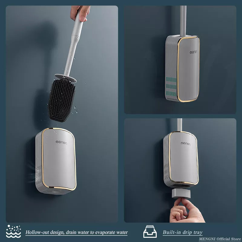 Toilet Brush Bathroom Wall-mount Quick Draining Clean Tool Cleaning Brush Bathroom Accessories Sets