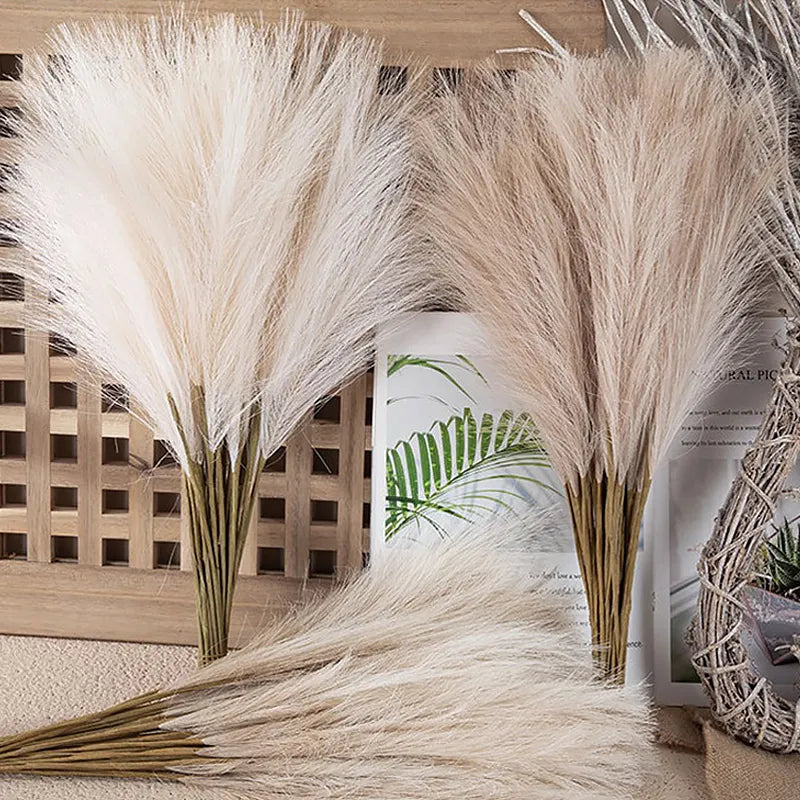 Pampas Grass Decor Flower Plant Reed Simulated Wedding Party Christmas Home Decor Artificial Flower