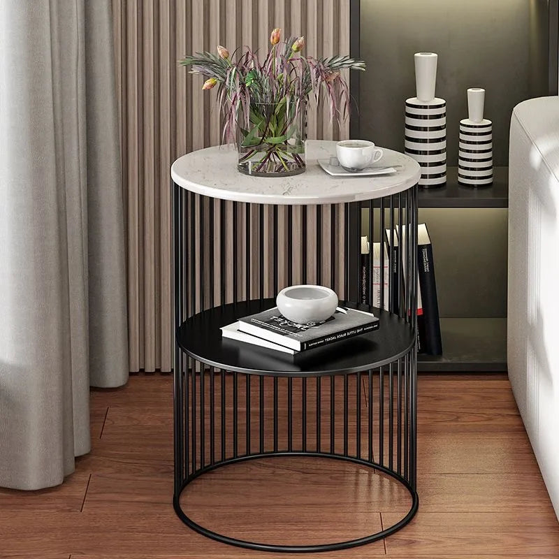 Modern Side Table with Storage - Stylish Coffee Table for Living Room