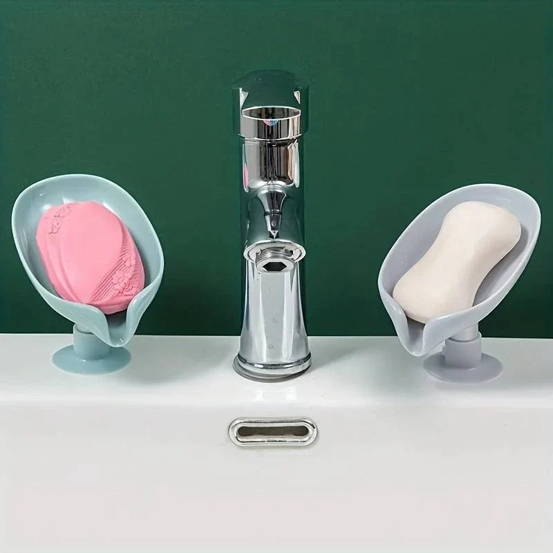 Soap Box Drain Soap Holder Bathroom Accessories Suction Cup Soap Dish Tray Soap Dish For Bathroom Soap